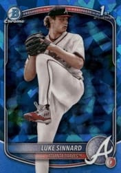 2025 Bowman Sapphire Edition Base Set Luke Sinnard #BCP-62 card