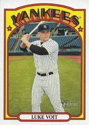 2021 Topps Heritage Base Set Luke Voit #274 card
