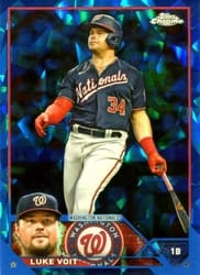2023 Topps Chrome Sapphire Edition Base Set Luke Voit #443 card