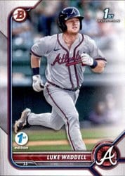 2022 Bowman 1st Edition Base Set Luke Waddell #BPPF-48 card