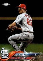 2018 Topps Chrome Base Set Luke Weaver #88 card