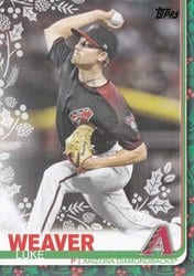 2019 Topps Holiday Base Set Luke Weaver #HW118 card