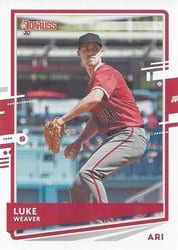 2020 Donruss Base Set Luke Weaver #128 card