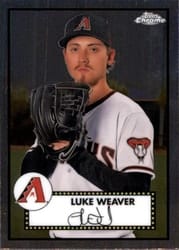 2021 Topps Chrome Platinum Anniversary Base Set Luke Weaver #448 card