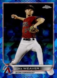 2022 Topps Chrome Sapphire Edition Base Set Luke Weaver #273 card