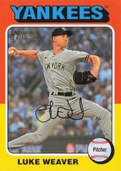 2024 Topps Heritage Base Set Luke Weaver #61 card
