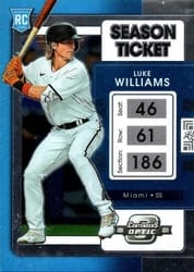 2022 Panini Chronicles Contenders Optic Luke Williams #20 card