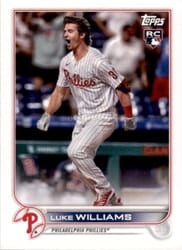 2022 Topps Mini Base Set Luke Williams #62 card