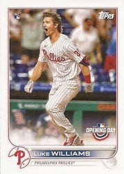 2022 Topps Opening Day Base Set Luke Williams #137 card