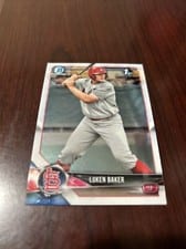 2018 Bowman Draft Luken Baker Chrome #BDC-109 card