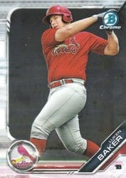 2019 Bowman Chrome Prospects Luken Baker #BCP-116 card