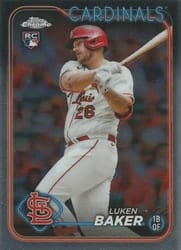 2024 Topps Chrome Base Set Luken Baker #132 card