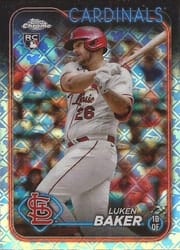 2024 Topps Chrome Logofractor Edition Base Set Luken Baker #132 card