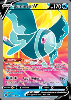 Brilliant Stars Lumineon V #155 card