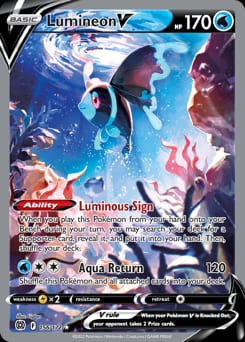 Brilliant Stars Lumineon V #156 card
