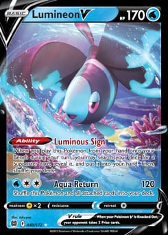 Brilliant Stars Lumineon V #40 card