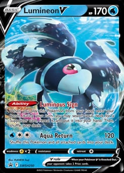 SWSH Black Star Promos Lumineon V #SWSH250 card