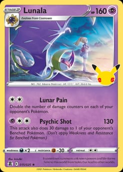 Celebrations Lunala #15 card