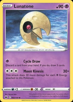 Crown Zenith Lunatone #62 card