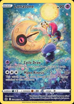 Crown Zenith Galarian Gallery Lunatone #GG11 card