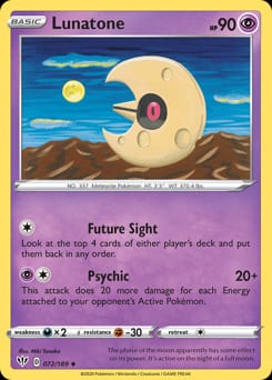 Darkness Ablaze Lunatone #72 card