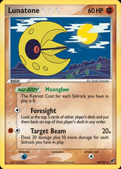 Deoxys Lunatone #36 card