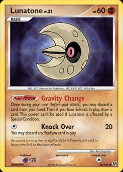 Great Encounters Lunatone #76 card