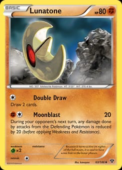 XY Lunatone #63 card