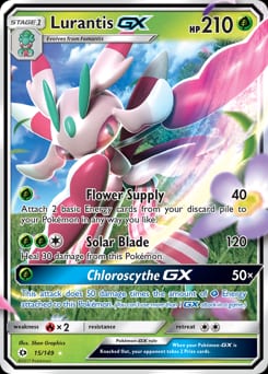 2017 Sun & Moon Lurantis-GX #15 card