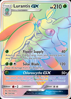 2017 Sun & Moon Lurantis-GX #150 card
