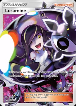 Ultra Prism Lusamine #153 card