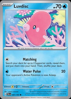 Paldea Evolved Luvdisc #47 card