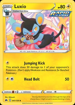 Crown Zenith Luxio #41 card