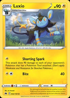 Crown Zenith Luxio #42 card