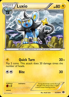 Next Destinies Luxio #45 card