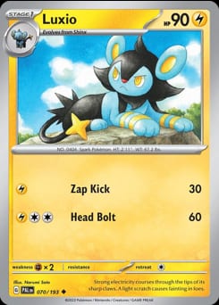 Paldea Evolved Luxio #70 card