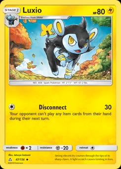 Ultra Prism Luxio #47 card