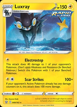 2021 Battle Styles Luxray #48 card