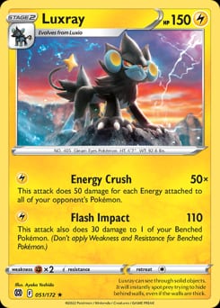2022 Brilliant Stars Luxray #51 card