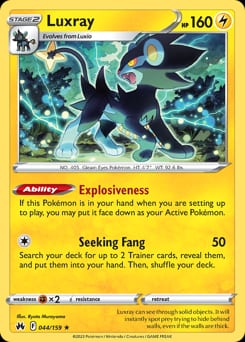 2023 Crown Zenith Luxray #44 card