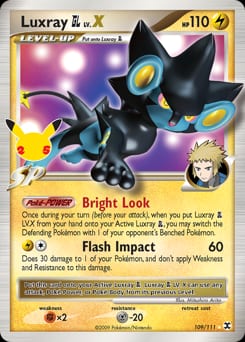 Celebrations: Classic Collection Luxray GL LV.X #109 card