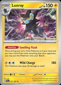 Paldea Evolved Luxray #71 card