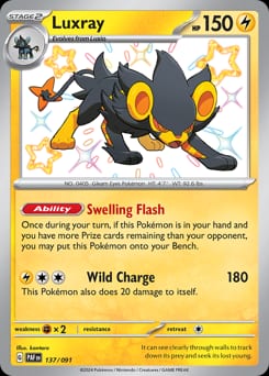Paldean Fates Luxray #137 card