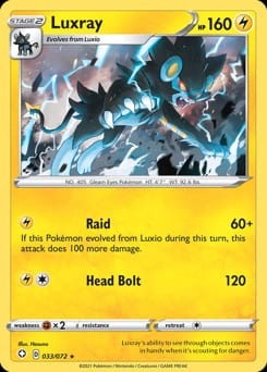 2021 Shining Fates Luxray #33 card
