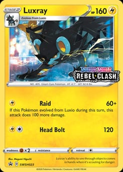 2019 SWSH Black Star Promos Luxray #SWSH023 card