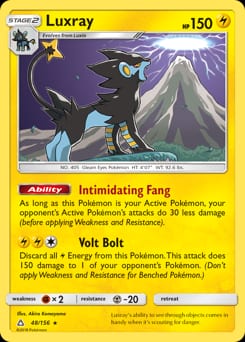 2018 Ultra Prism Luxray #48 card