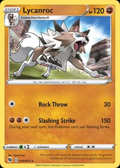 Champion's Path Lycanroc #30 card
