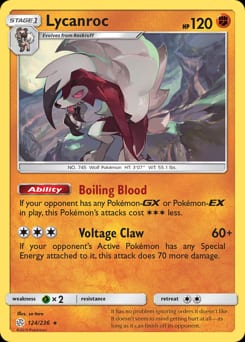 Cosmic Eclipse Lycanroc #124 card