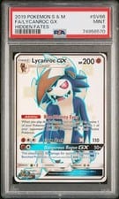 Hidden Fates Shiny Vault Lycanroc-GX #SV66 card