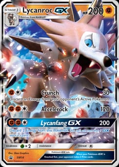 SM Black Star Promos Lycanroc-GX #SM14 card